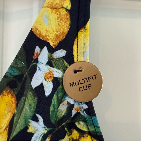 Niptuck One Piece Lemon Print Swimsuit Size 8 - Picture 3 of 9